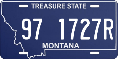 MT license plate 971727R