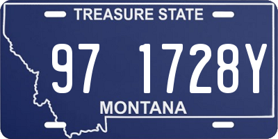 MT license plate 971728Y