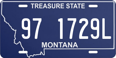 MT license plate 971729L