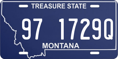 MT license plate 971729Q