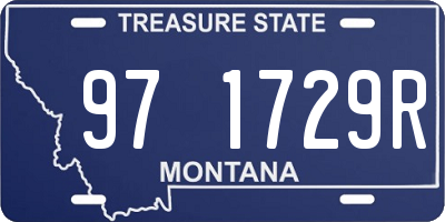 MT license plate 971729R