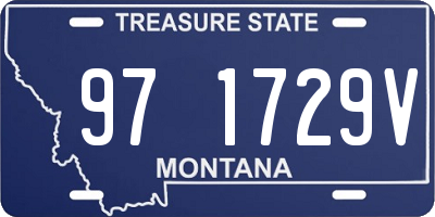 MT license plate 971729V