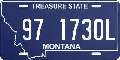 MT license plate 971730L
