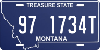 MT license plate 971734T