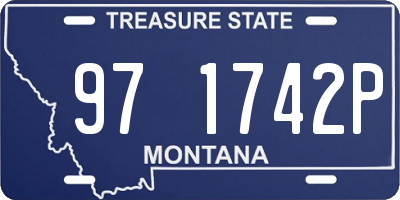 MT license plate 971742P
