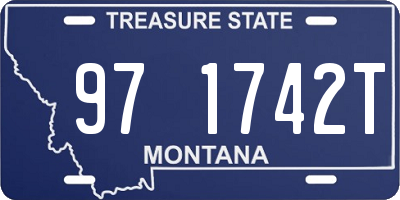 MT license plate 971742T