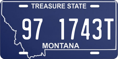 MT license plate 971743T