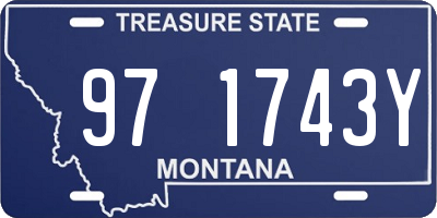 MT license plate 971743Y