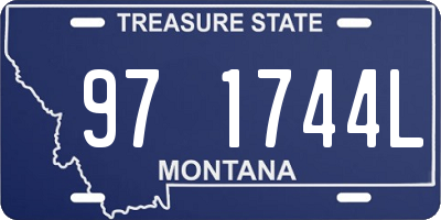 MT license plate 971744L