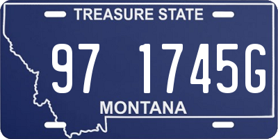 MT license plate 971745G