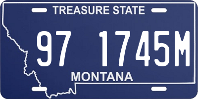 MT license plate 971745M