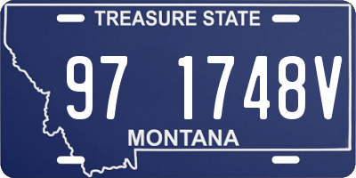 MT license plate 971748V
