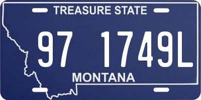 MT license plate 971749L