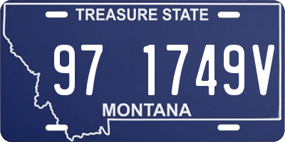 MT license plate 971749V