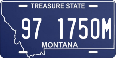 MT license plate 971750M