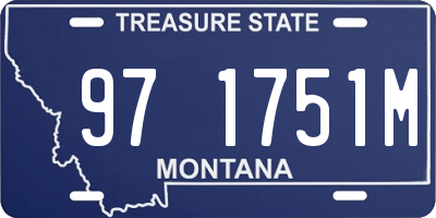 MT license plate 971751M