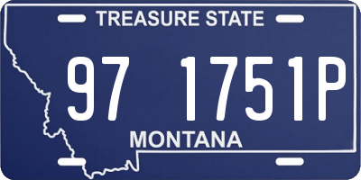 MT license plate 971751P