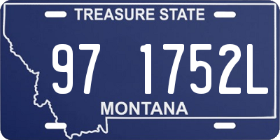 MT license plate 971752L