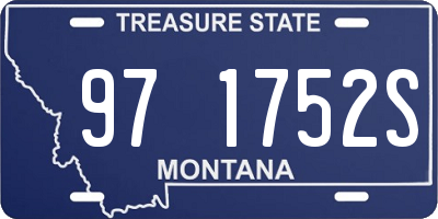 MT license plate 971752S