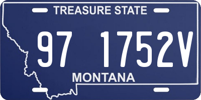 MT license plate 971752V