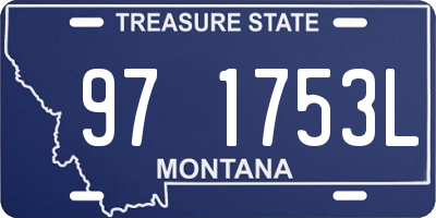 MT license plate 971753L