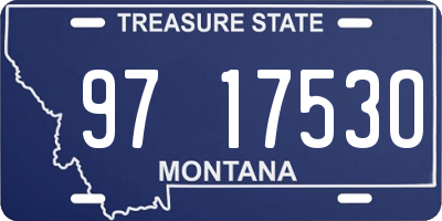 MT license plate 971753O