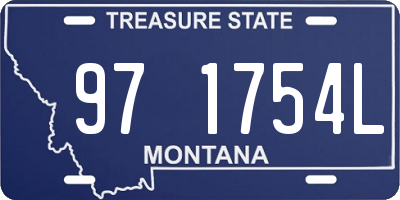 MT license plate 971754L