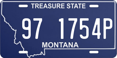 MT license plate 971754P