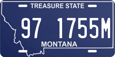 MT license plate 971755M