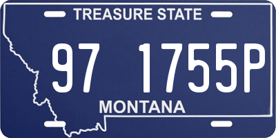 MT license plate 971755P