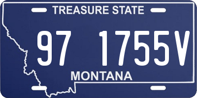 MT license plate 971755V
