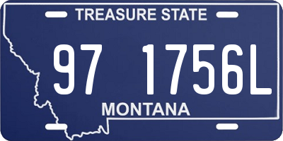MT license plate 971756L