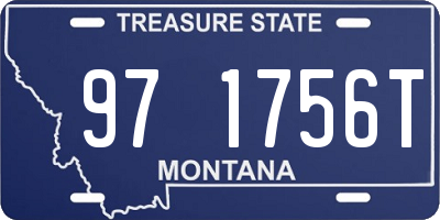 MT license plate 971756T