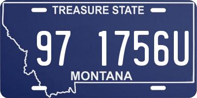 MT license plate 971756U