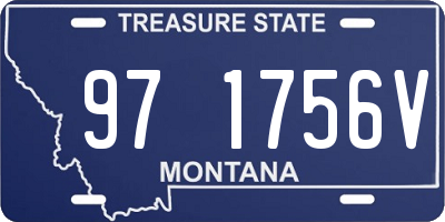 MT license plate 971756V