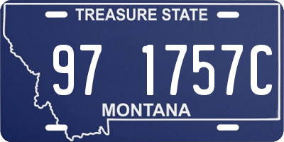 MT license plate 971757C
