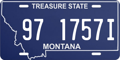 MT license plate 971757I