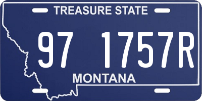 MT license plate 971757R