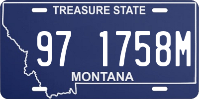 MT license plate 971758M