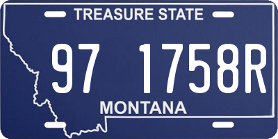 MT license plate 971758R