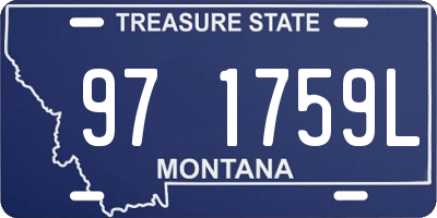 MT license plate 971759L