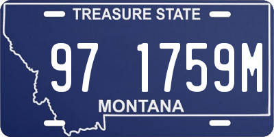 MT license plate 971759M