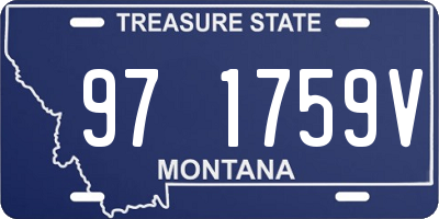 MT license plate 971759V