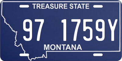 MT license plate 971759Y