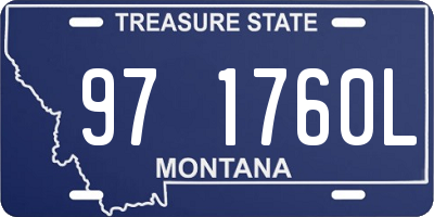 MT license plate 971760L