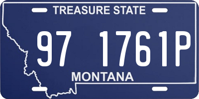 MT license plate 971761P