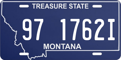 MT license plate 971762I