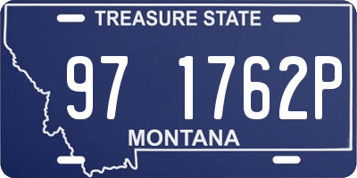 MT license plate 971762P