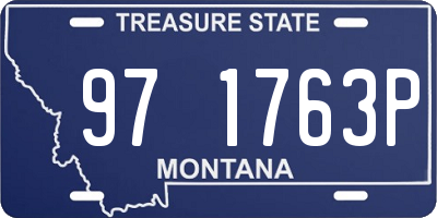 MT license plate 971763P