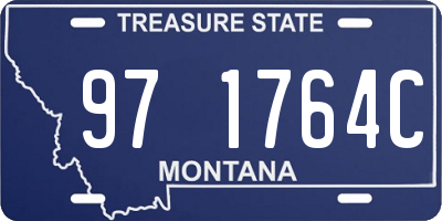 MT license plate 971764C